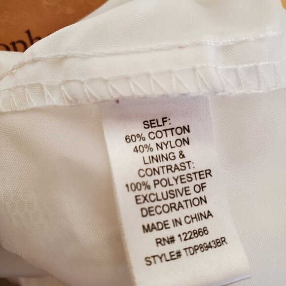 Cute Toddler Girl Dress  White/Cream Size 4T - Picture 10 of 10